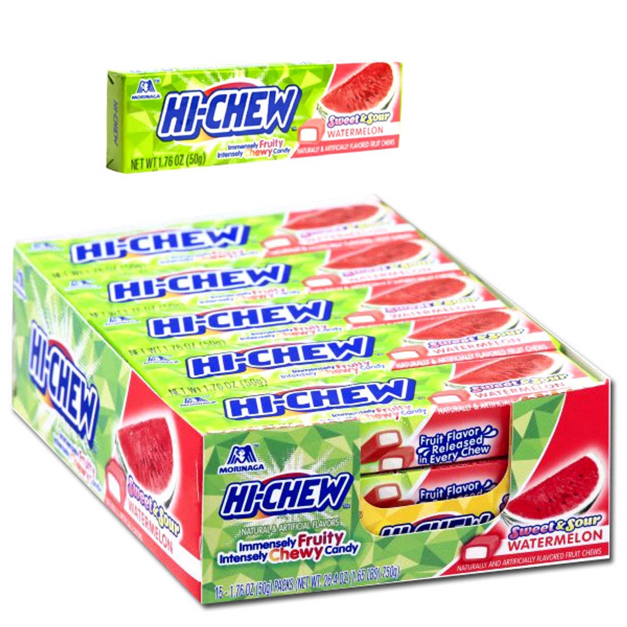 I Got Your Candy – wholesale Gummy – Hi Chew Watermelon Fruit Chews 1.76oz -15ct2