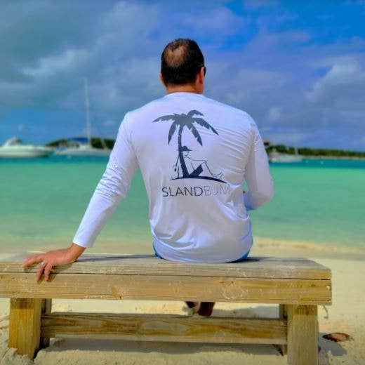 UPF 50 Performance Signature L/S overhemd - wit voor wholesale door Island Bum