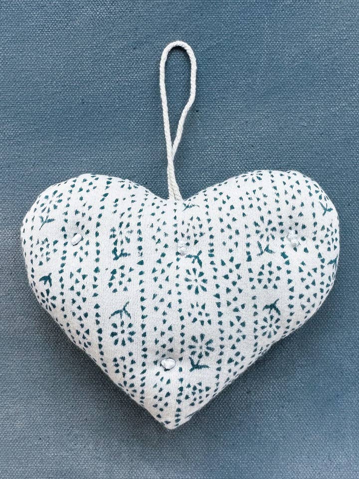 Ornament met een lief hart, Calico Stripe Lake voor wholesale door Bliss and Mischief