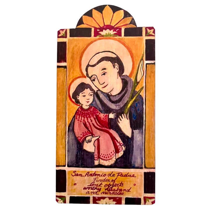 San Antonio A - For Lost Objects, Animals and Children for wholesale by Lynn Garlick Retablos