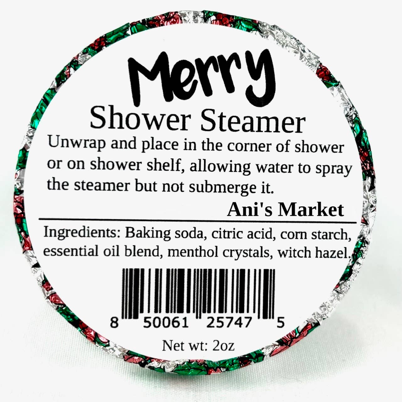 Ani’s Market LLC - Wholesale Shower Steamer/Bomb - Shower Steamers Eucalyptus Tea Tree Essential Oil Gift Merry2