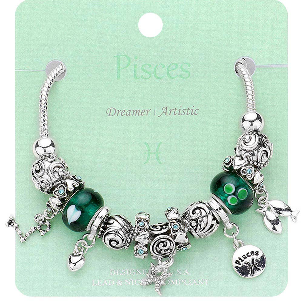 Sensibling Corp. - Wholesale Charm/Dangle Bracelet - ARIES - Multi-Beads Zodiac Sign Charm Bracelet22