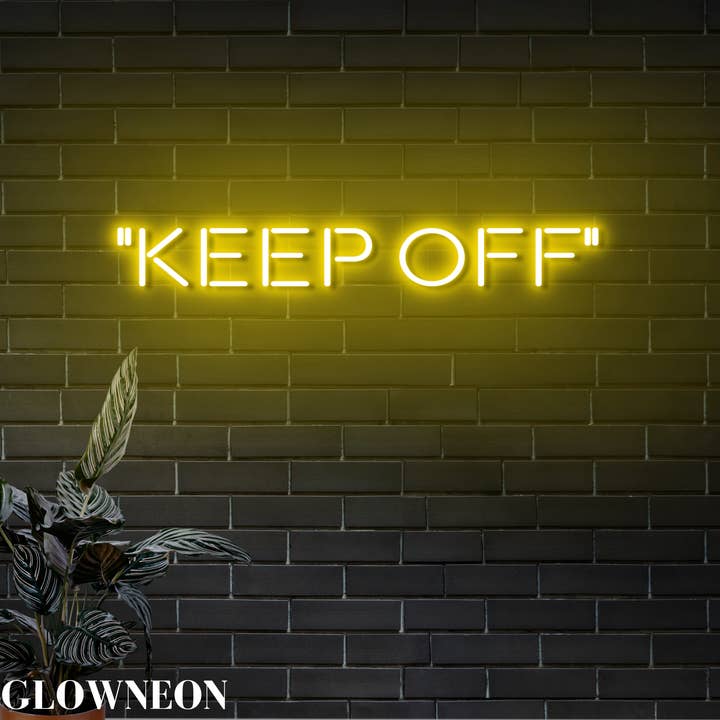 Keep Off Neon Wall Decor, Keep Off Led Sign, Bedroom Led Art for wholesale by Glow Neon