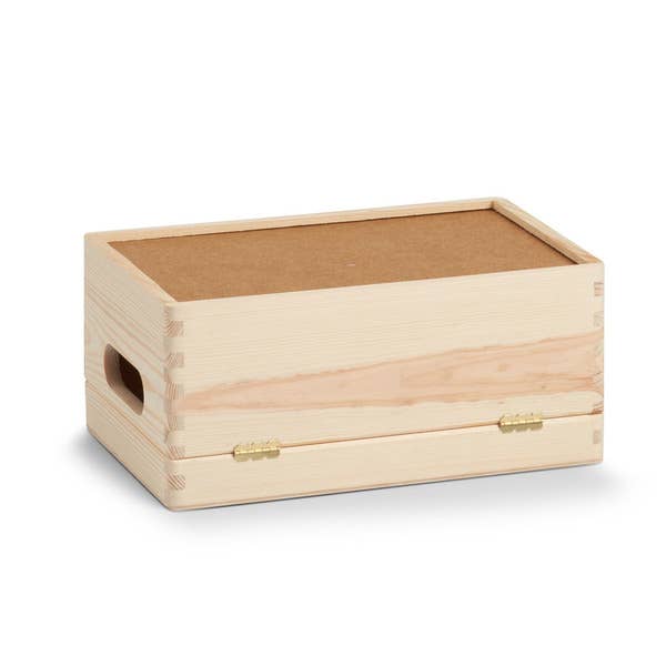 Zeller Present - Wholesale Decorative Box - Multipurpose Box with Lid, Softwood FSC 100% #14