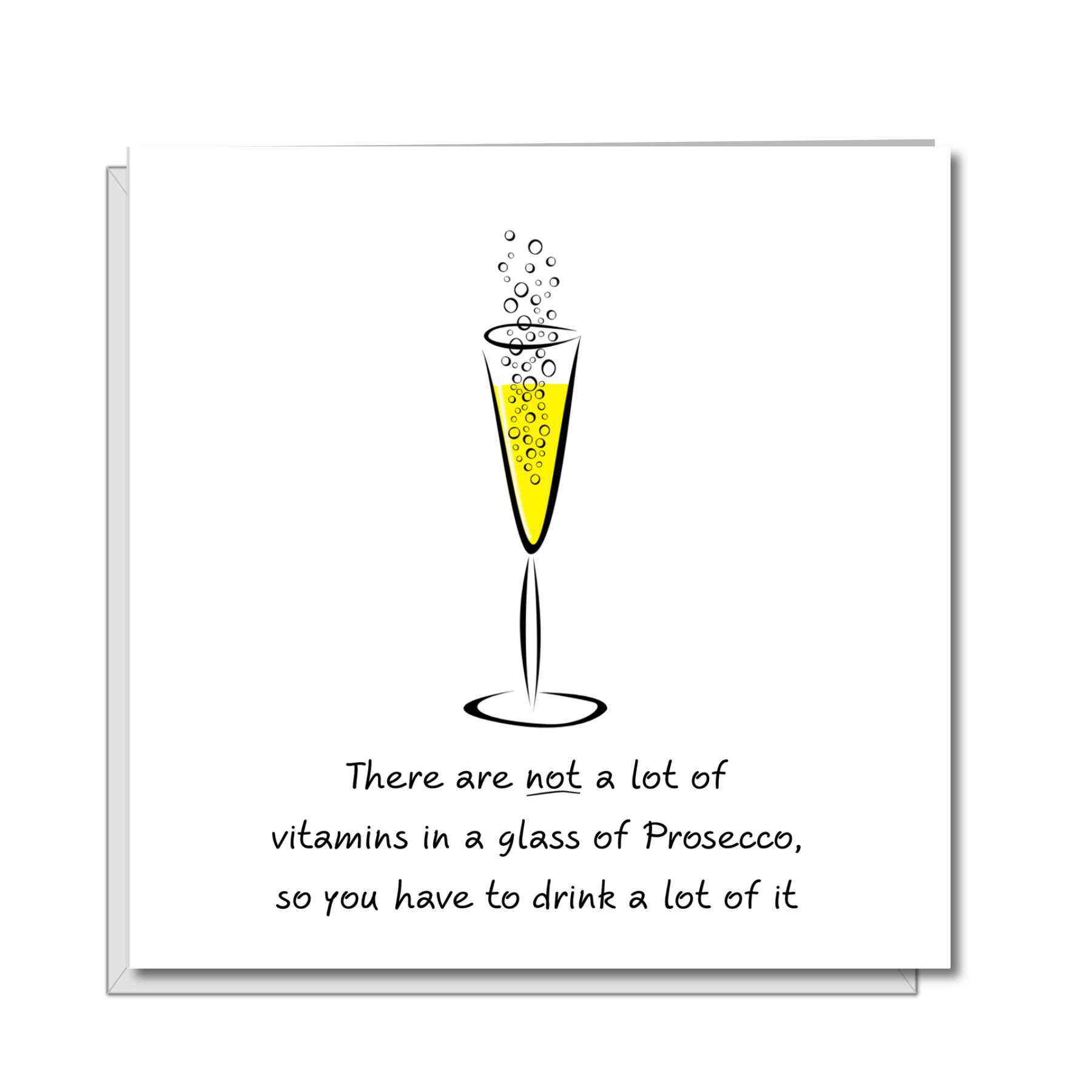 Swizzoo Cards – wholesale Birthday card – Prosecco Champagne Birthday Card or Friendship card - girl friend, female, Funny, humorous and fun. Handmade.0