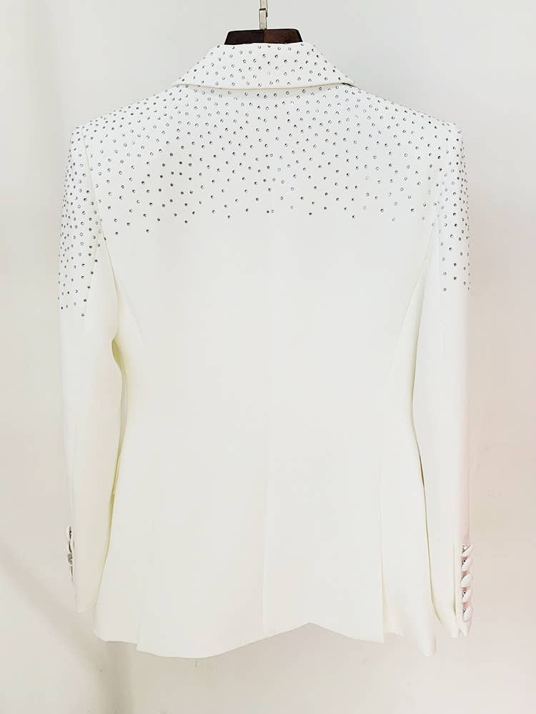 Productseeker – wholesale Suit set – Women′s – SET104 Elegant Diamond Blazer & Skirt Suit15