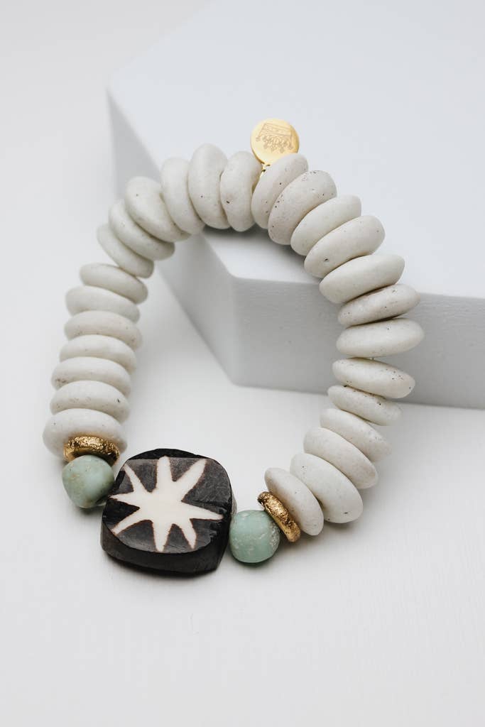 Crowned Free - Wholesale Beaded Bracelet - In the Clouds Bracelet - Made by Survivors - Two Sizes1