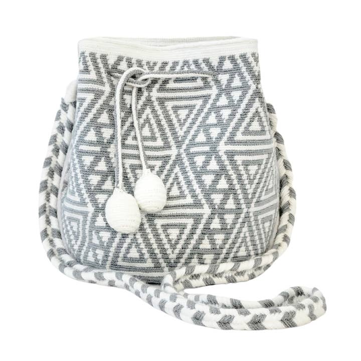 Grau/Blaue "Mini" Moderne Tages-Mochila für den Großhandel von Vieve