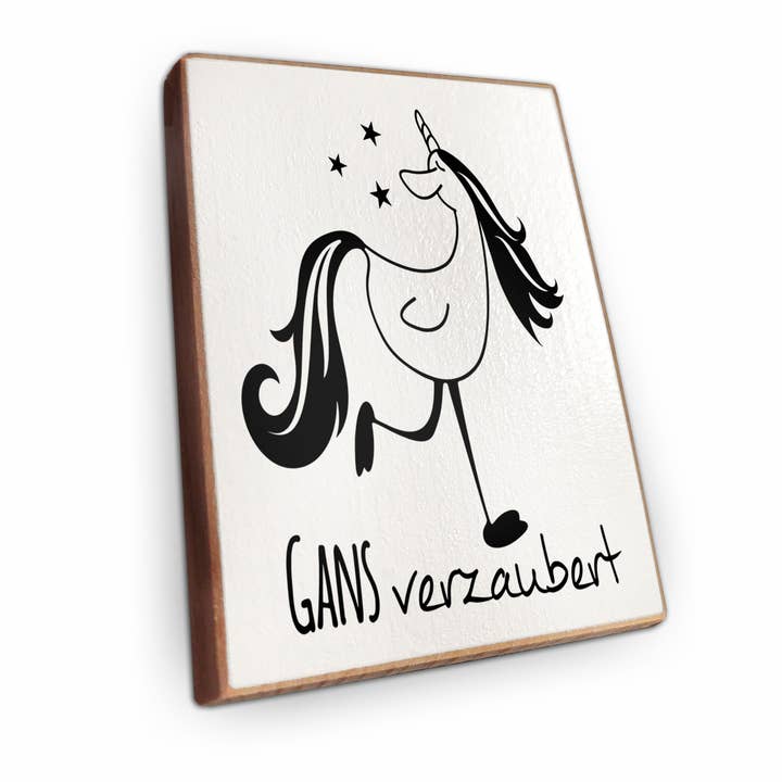 Kühlschrankmagnet Aus Buchenholz - Gans Verzaubert für den Großhandel von wammi