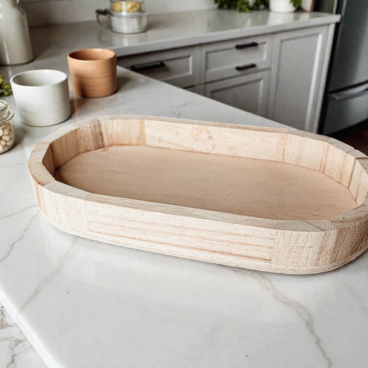 Gia Roma - Wholesale Decoratief dienblad - Ronde houten standaard en sierbord voor tafeldecoratie68