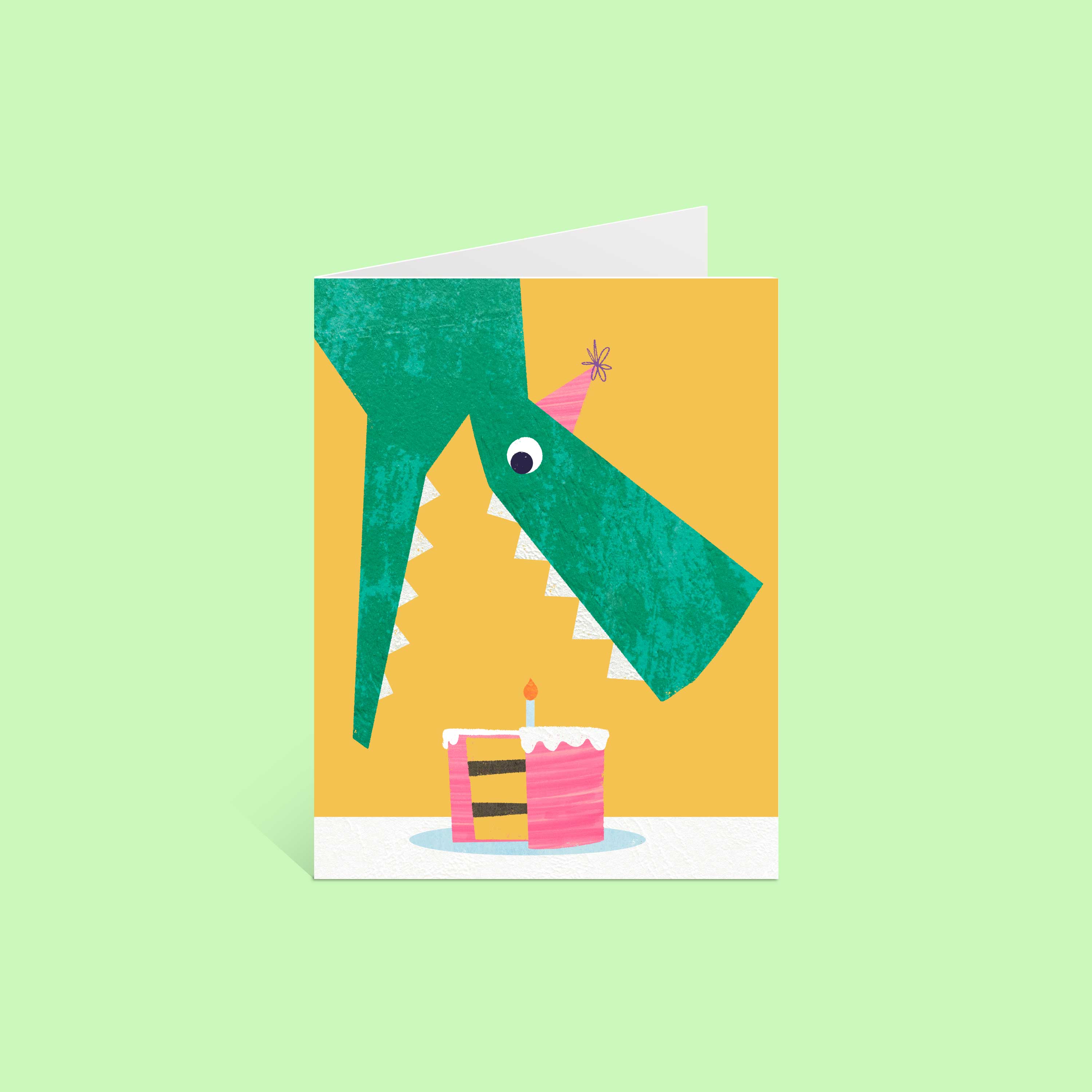 Sincerely, Rob - Wholesale Birthday Card - "Have a dinobite birthday." Greeting Card1