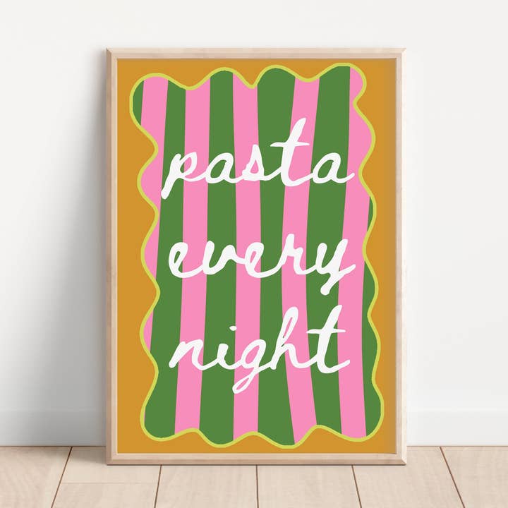 Pasta Every Night for wholesale by Maddison Ball Creative