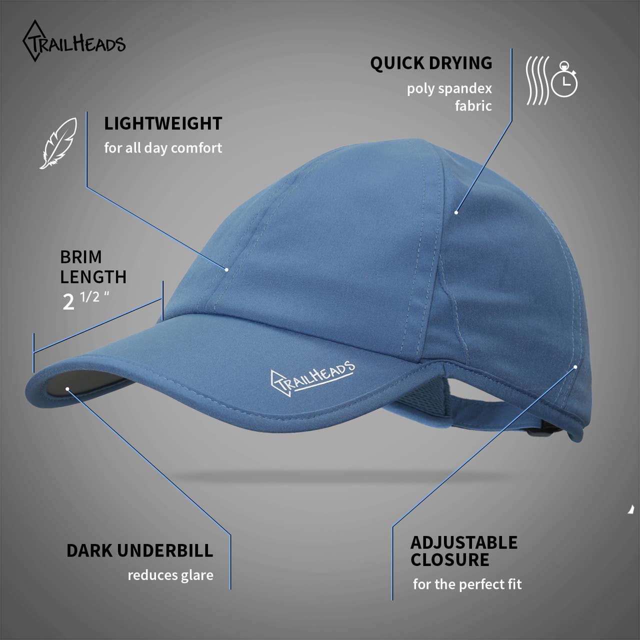 TrailHeads – Großhandel Basecap – Damen – UV-Schutz Laufmütze für Frauen7