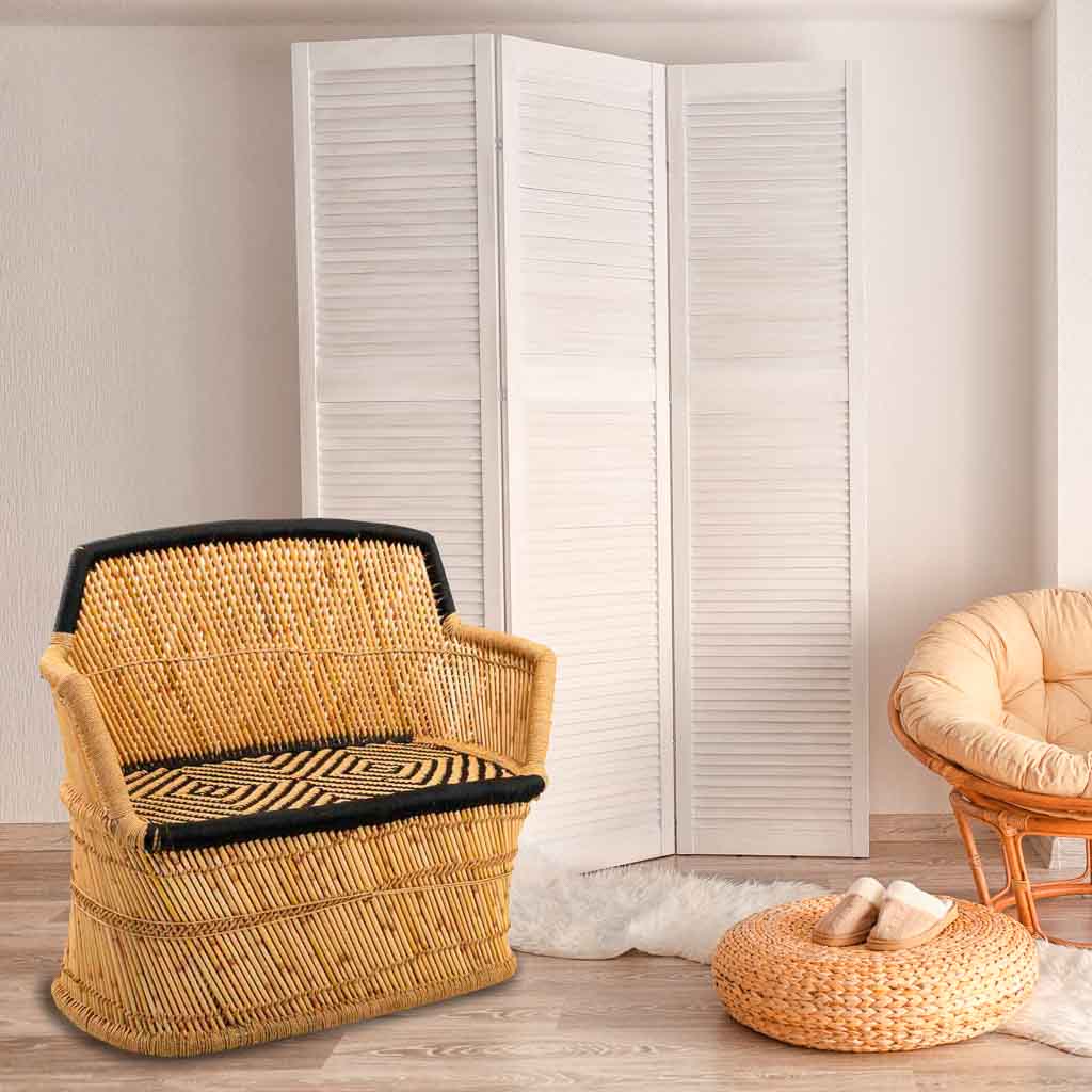 Creaciones Meng – wholesale Chair – 2-SEATER BAMBOO SOFA 103x46x90h cm3