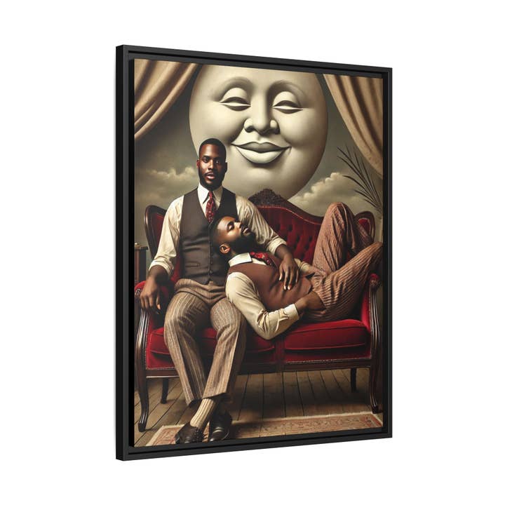 Walt & Pete - Wholesale Art Print - Missing Art Studies - Man In The Moon 00630