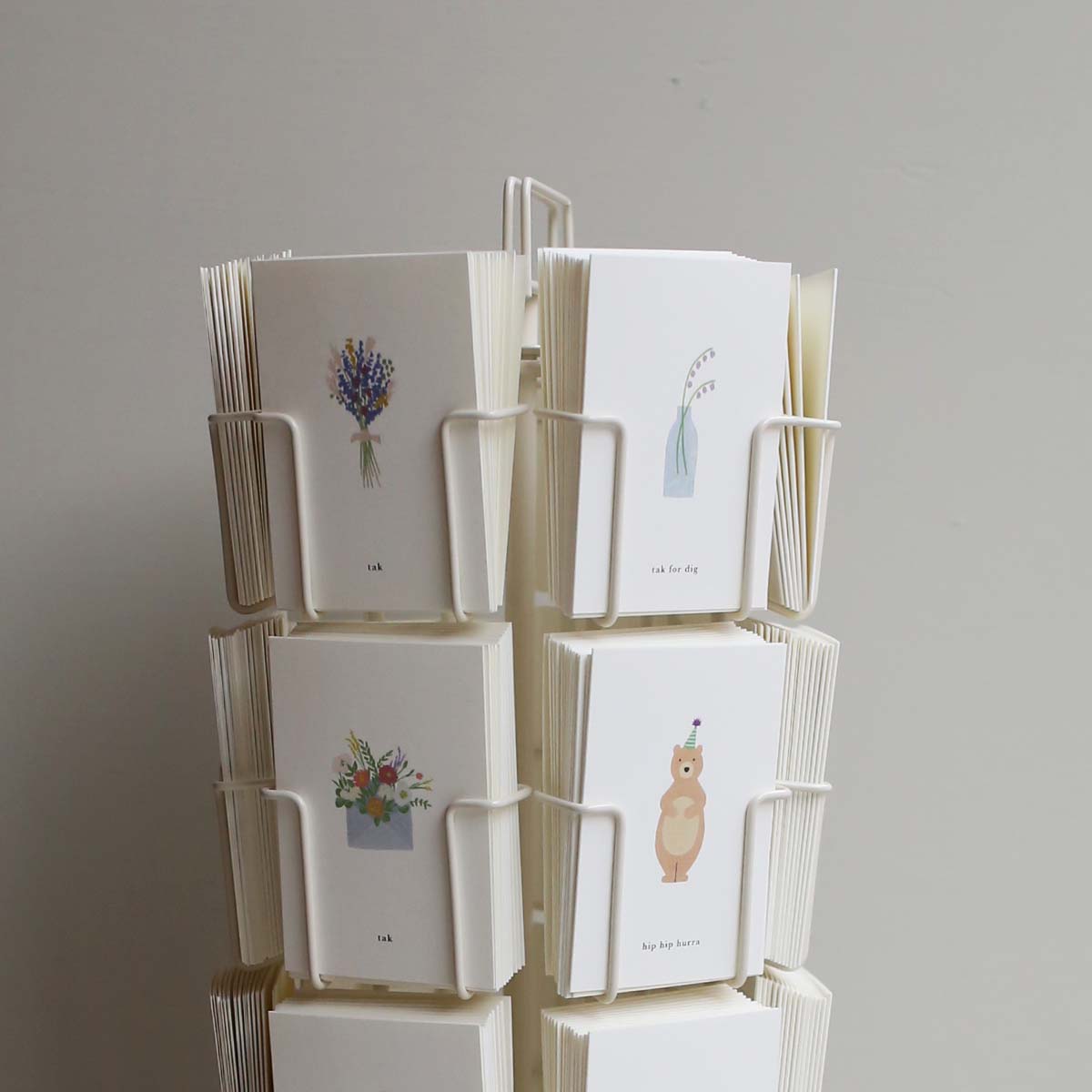 Kartotek Copenhagen - Wholesale Retailer Display - Paper & Novelty - A7 Card Desk Display // Room for 24 SMALL cards1