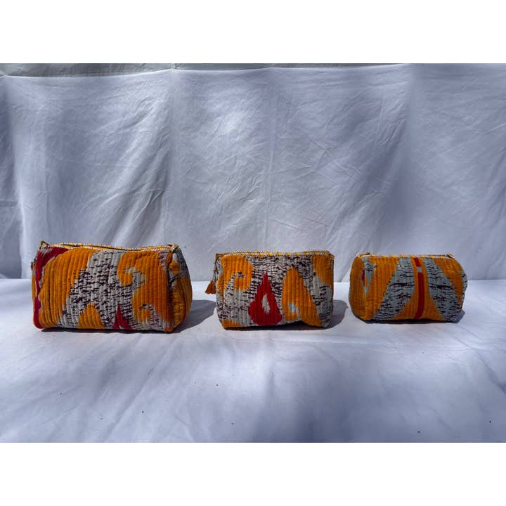 Tibet Handicrafts LLC - Wholesale Travel Set - Orange Vibes Velvet 3 Piece Travel Set13