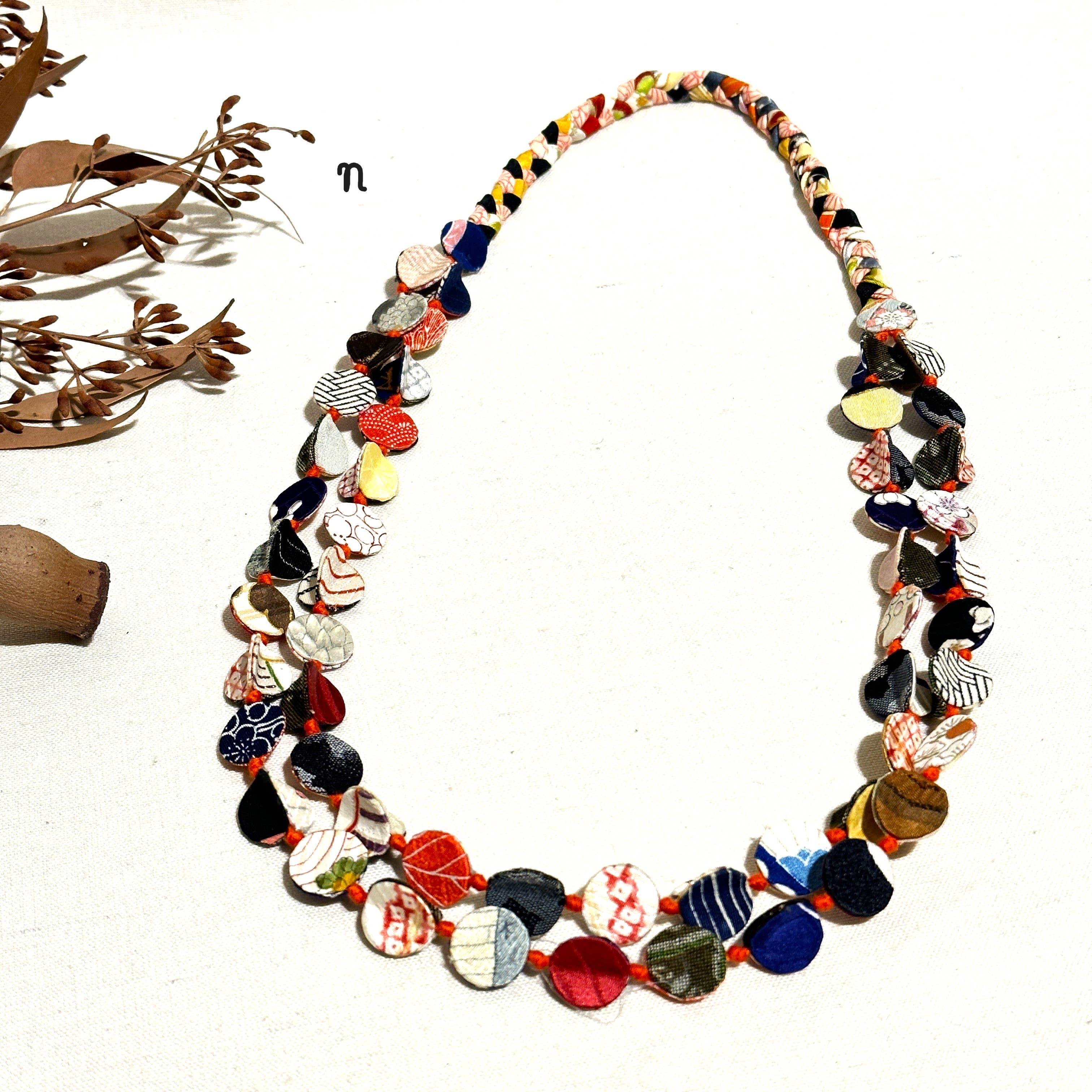 Sophie Silks - Vente Colliers plastrons - Collier kimono à double brin12