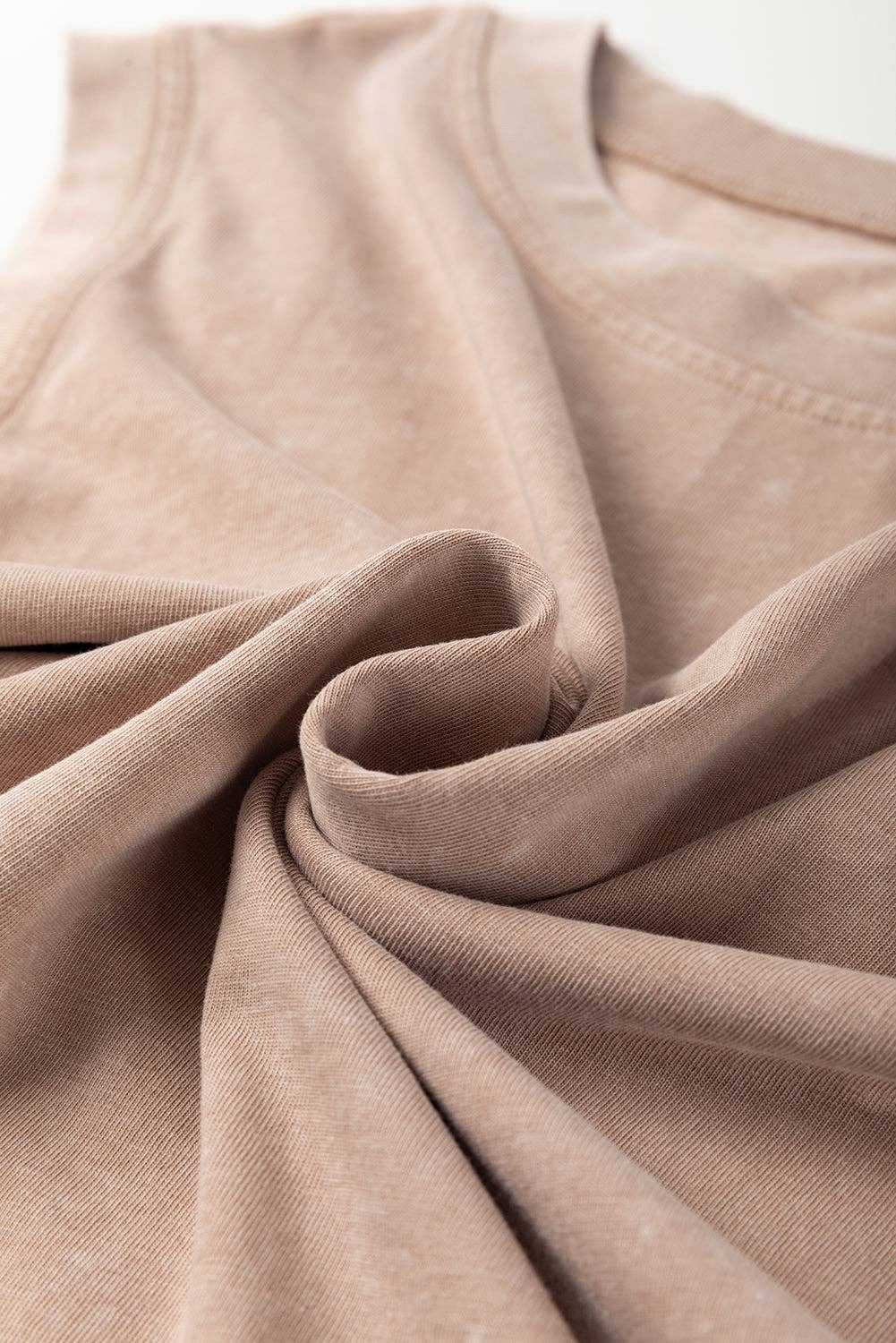 PRETTY BASH - Wholesale Top & Skirt Set - Women's - Mineral Wash Tank Top and Lined Split Skirt Set23