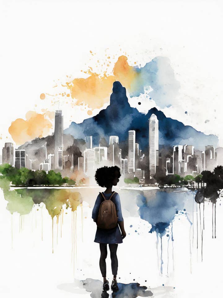 BG Travelers Madureira Fine Art Gratulationskort för wholesale av Blacartistry