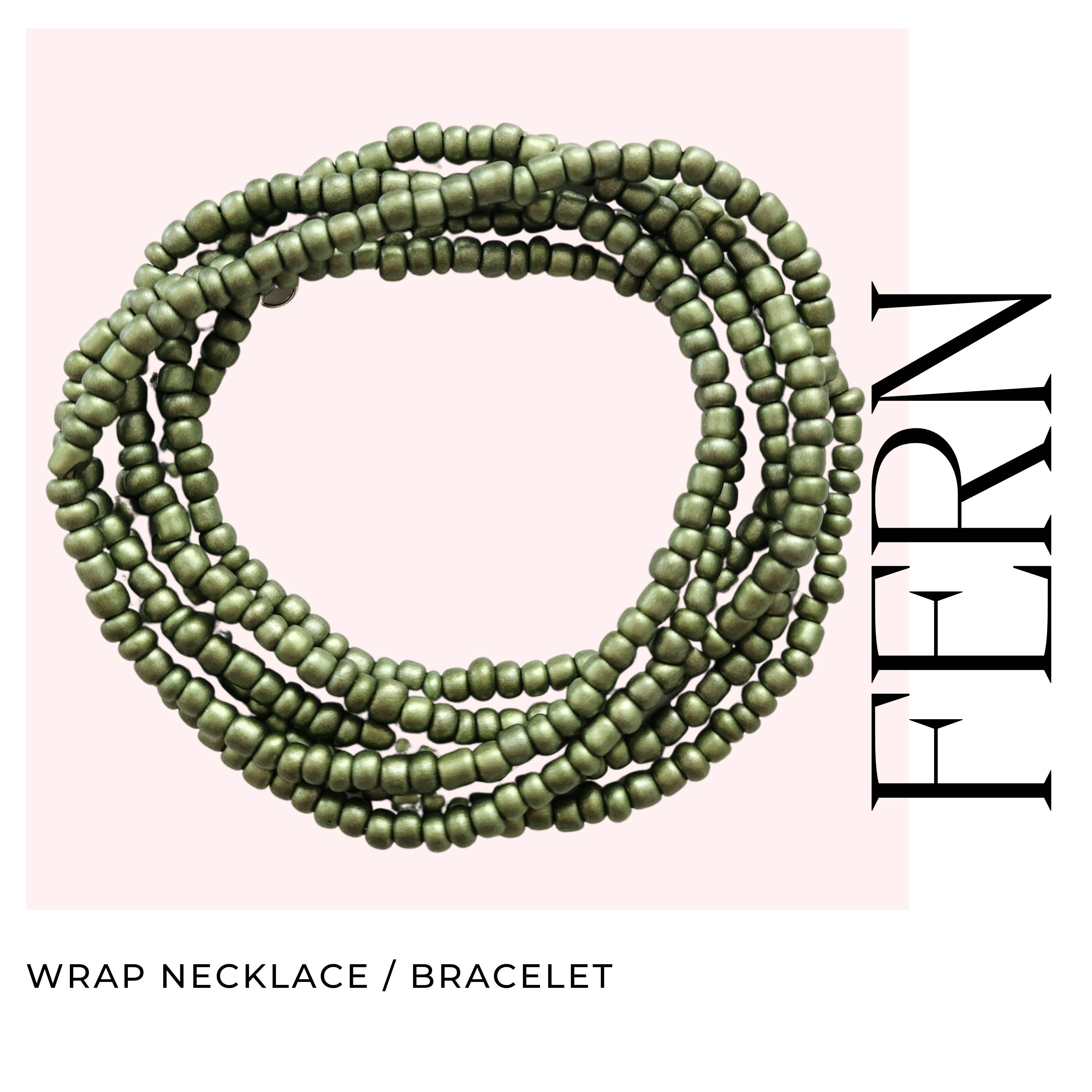 House of Sanchez - Wholesale Beaded/Pearl Necklace - Fern - Wrap Necklace / Bracelet