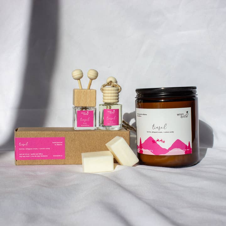 Tinsel | strawberry, whipped cream, + cotton candy for wholesale by Wren Wild