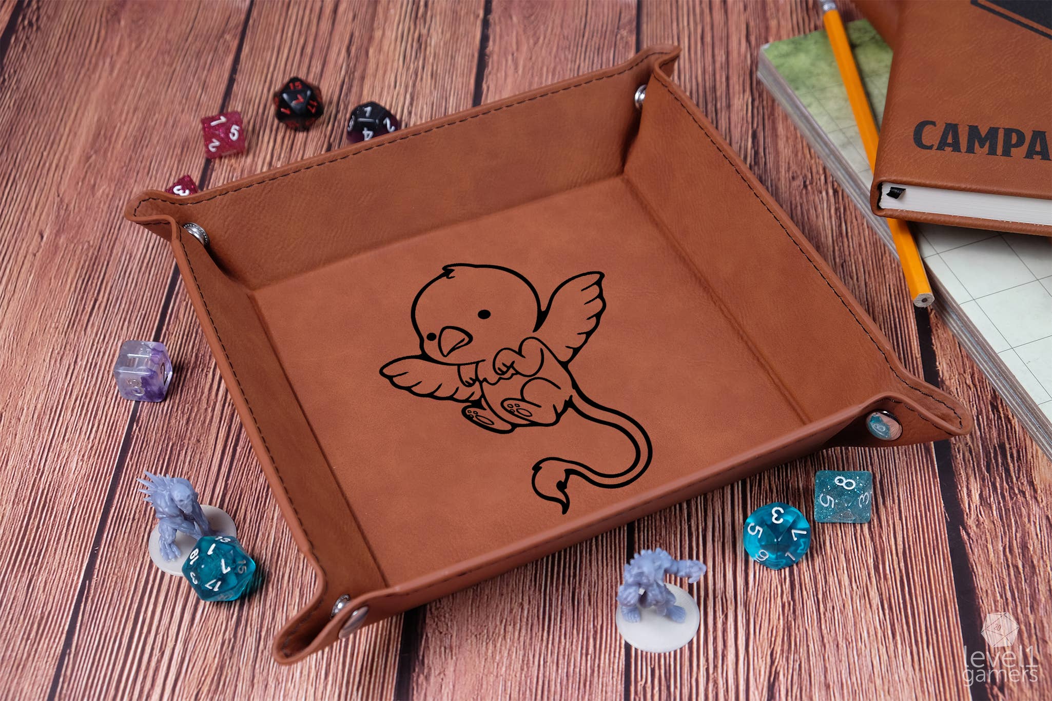 Level 1 Gamers - Vendita all'ingrosso Dadi - Simpatico Griffin - Vassoio per dadi D&D6