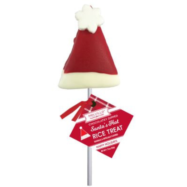 Grandpa Joe's Candy Shop - Vente Présentoir de commerçant - Nourriture et boissons - Friandise de céréales de riz Melville, chapeaux de Père Noël, 18 unités1