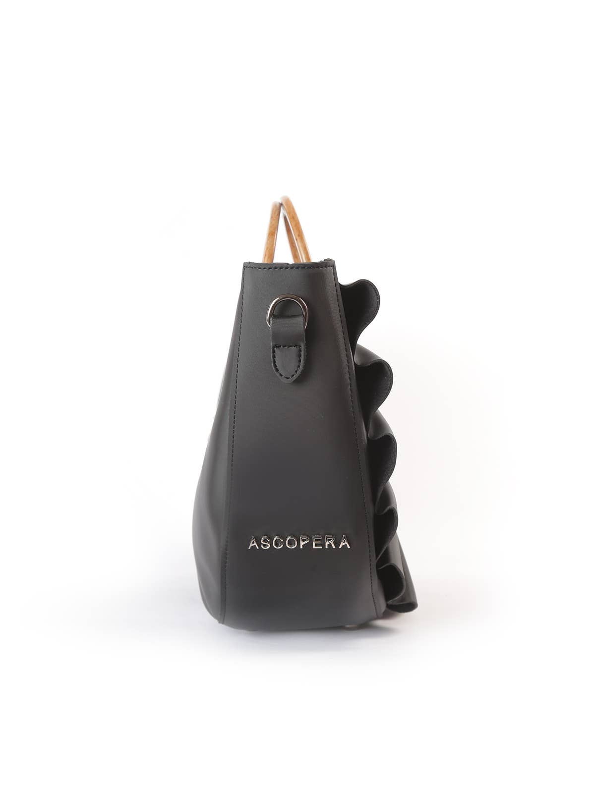 Ascopera - Wholesale Top Handle Bag - Women's - Flabelli, Ebony Black2