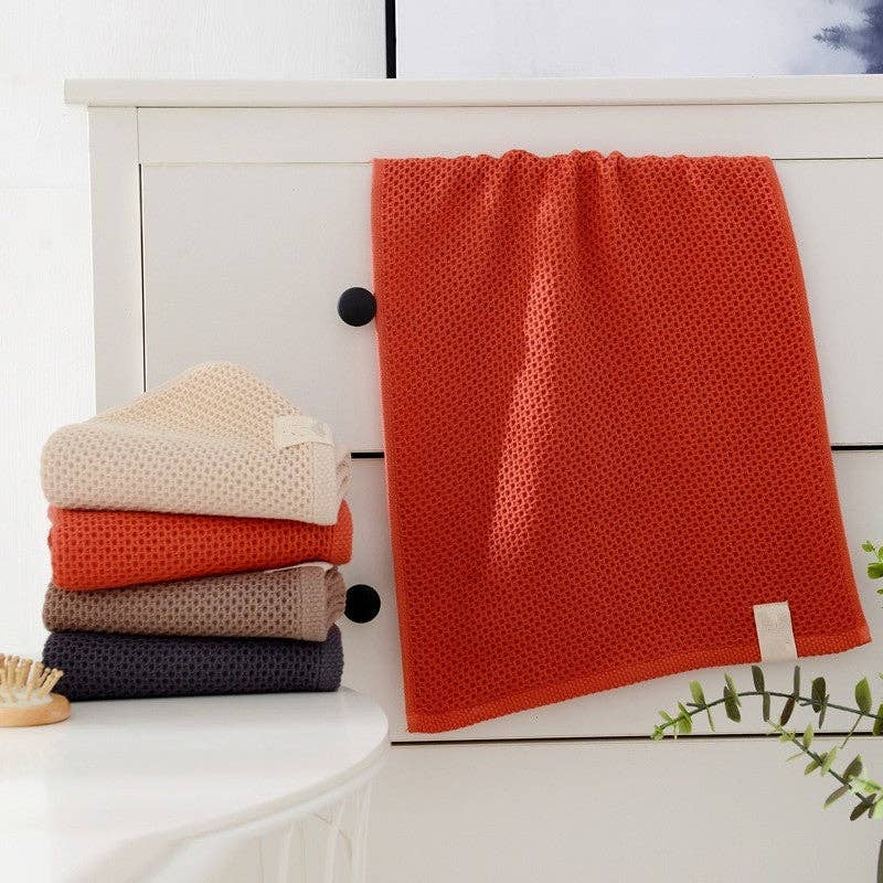 FurDecoration – wholesale Hand towel – Solid Color Soft Honeycomb Adult Towel4
