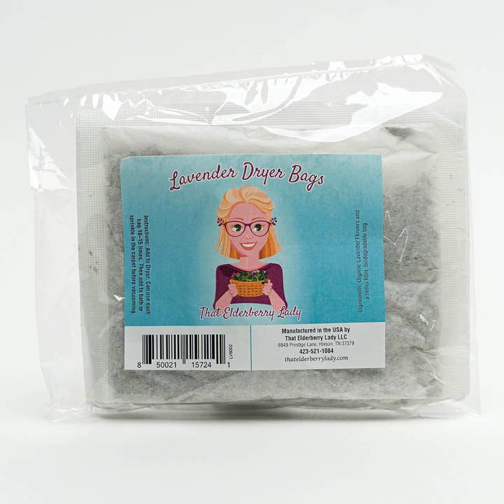 Lavender Dryer Bags for wholesale by That Elderberry Lady LLC