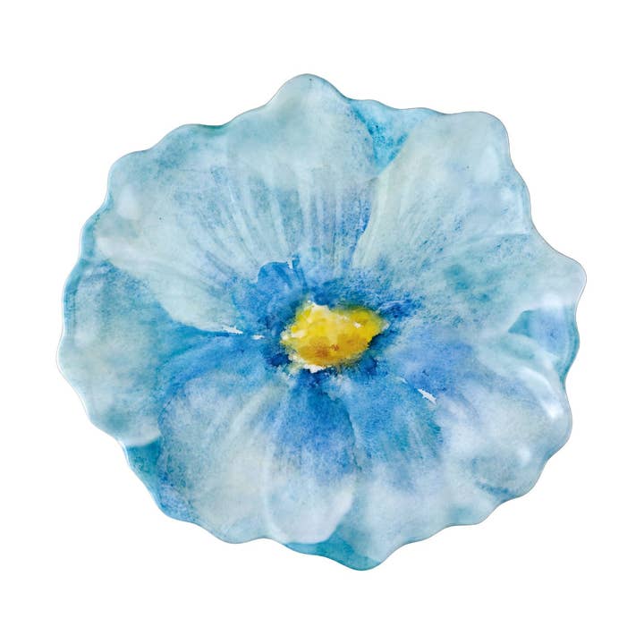 Sky Blue Melamine 7 1/2" Plate for wholesale by Supreme Housewares