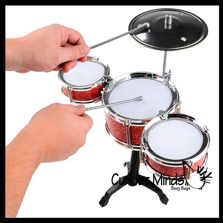 Mini Drum Set - Percussion Set - Instrument for Kids Musical for wholesale by Curious Minds Toys