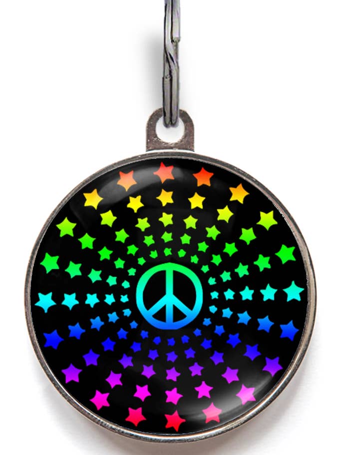 Etiqueta inteligente para mascotas Peace Star para venta al por mayor de WagATudeTags