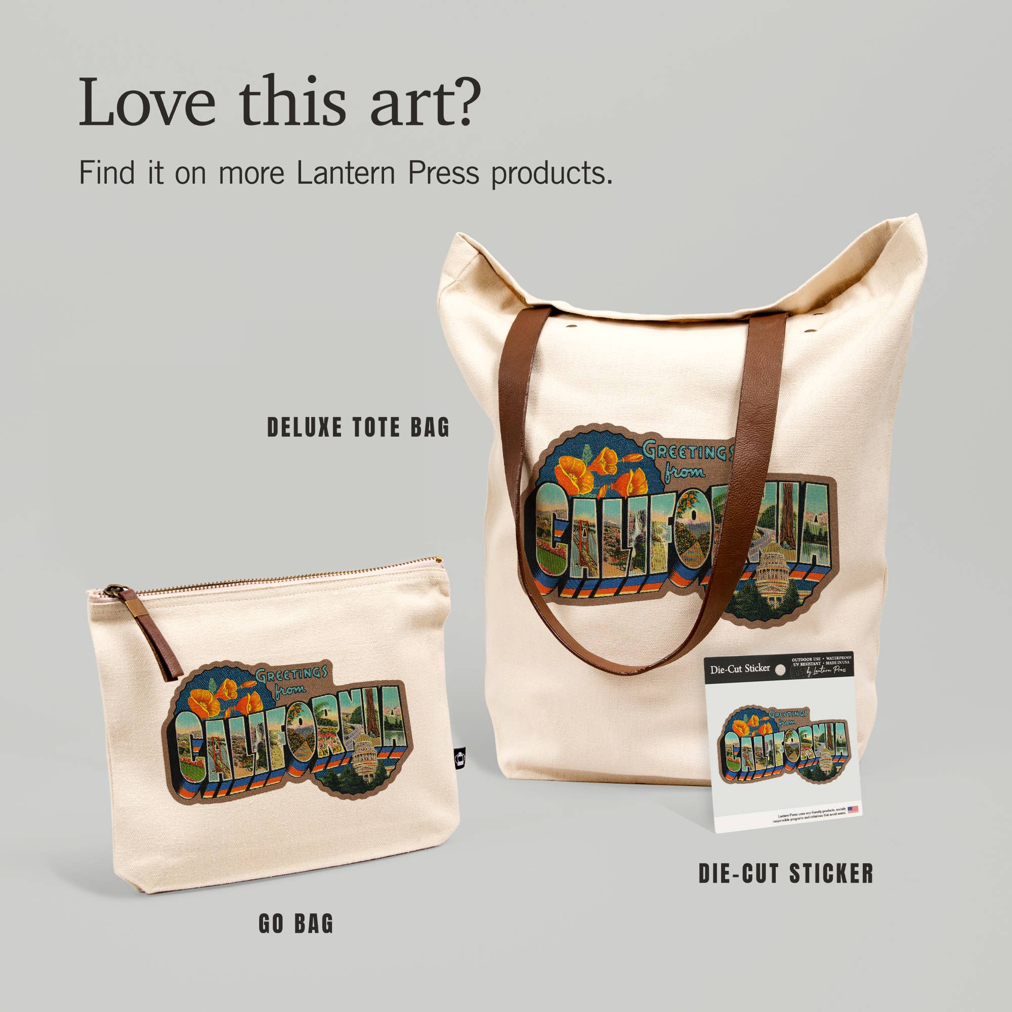 Lantern Press - Venta al por mayor Pegatina - STICKER Saludos desde California5