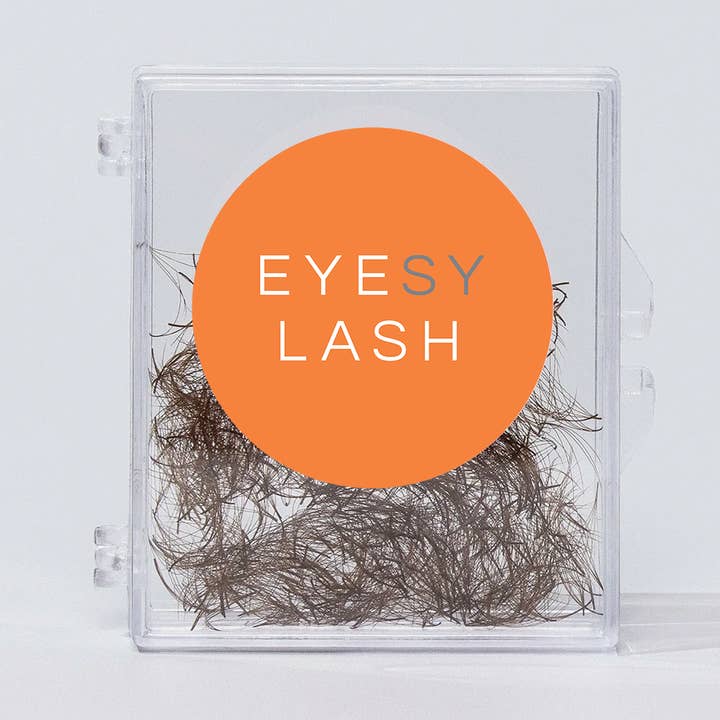 Éventails Prémontés Marron - Éventails Colorés Prémontés 3D-10D - Courbes C, D, M, L pour la vente par Eyesy Lash