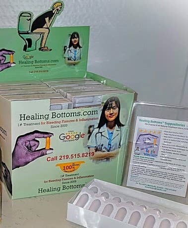 Healing Bottoms - Wholesale Oral Supplement/Vitamin - HB's Fissure Suppositories, Liquid Curcumin0