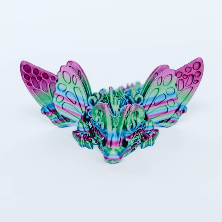 Mini 3D Printed Butterfly Dragons for wholesale by Ruby’s dragons