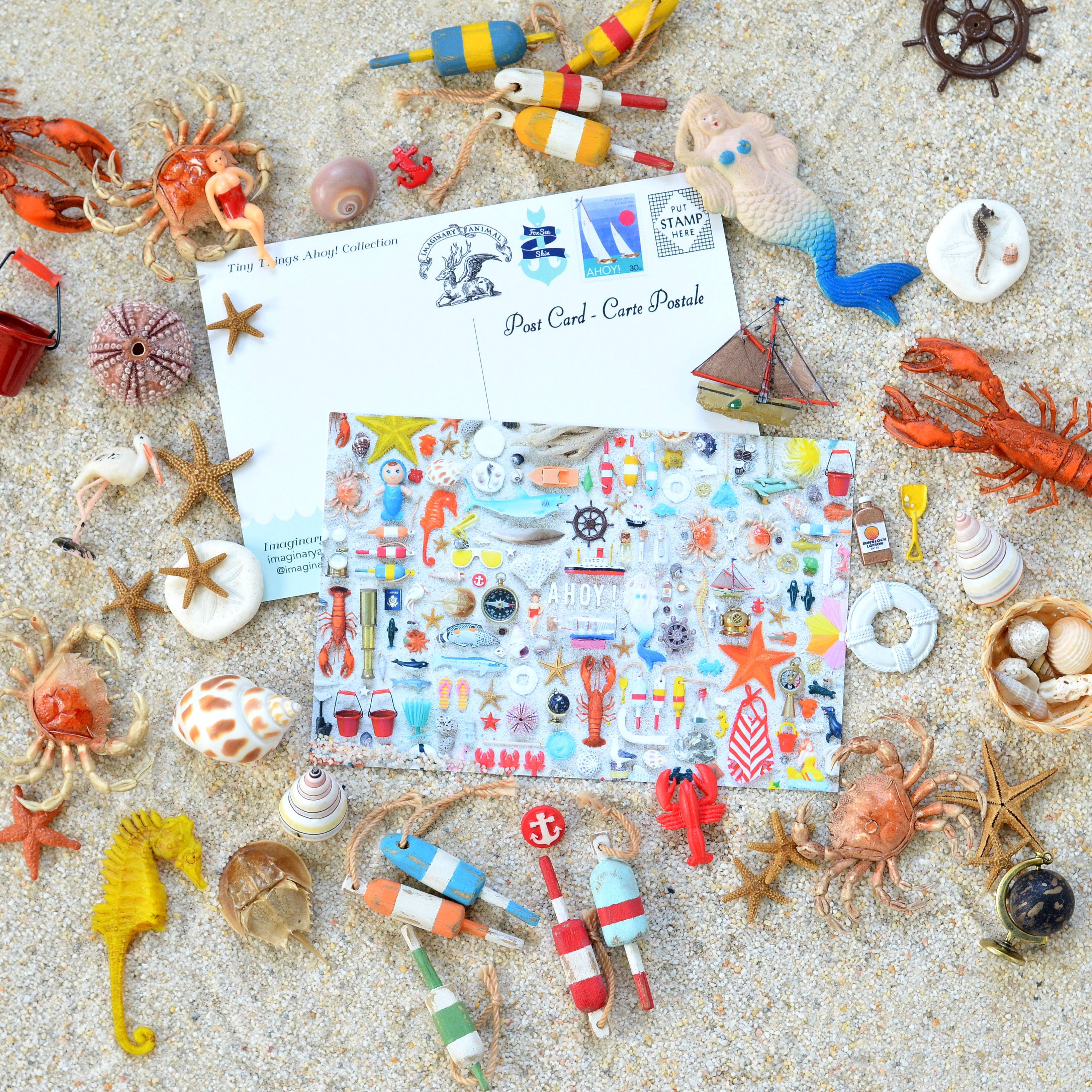 Imaginary Animal - Vente Carte de vœux classique - Carte de vœux ou carte postale Tiny Things Ahoy Collection2