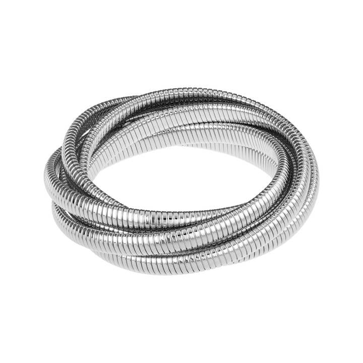 Janis Savitt – Großhandel Armreif – BR-589 6-reihiges Cobra-Armband4