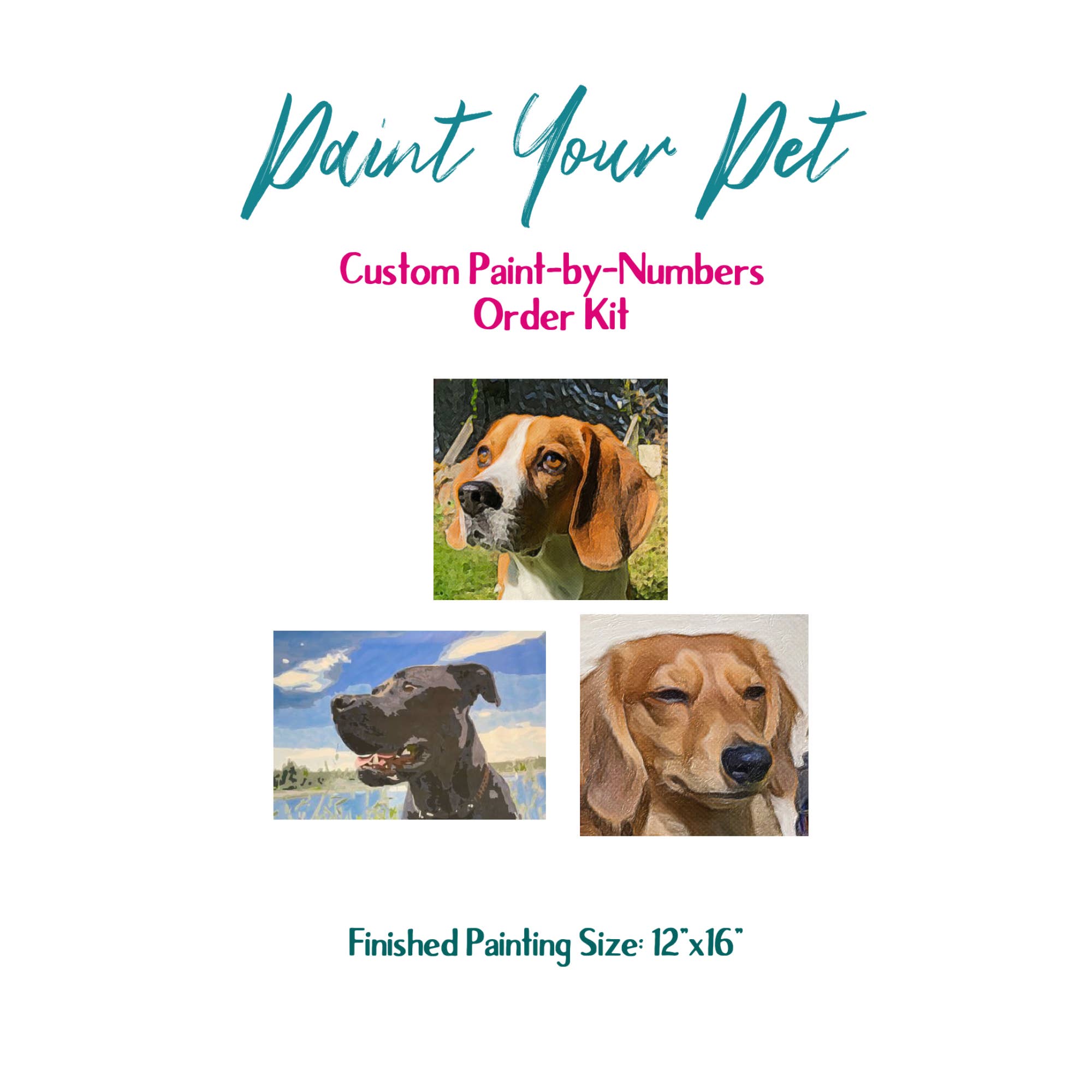 Kellie Sansone Creates - Wholesale DIY Craft Kit - Paint Your Pet by Number Kit