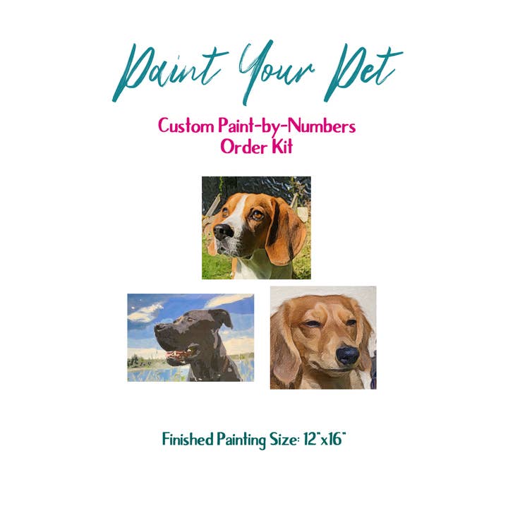 Kellie Sansone Creates - Wholesale DIY Craft Kit - Paint Your Pet by Number Kit0