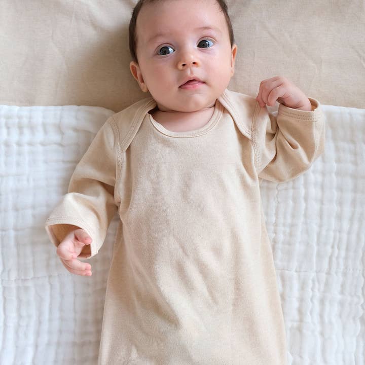 Fibre for Good – wholesale Klänning - Baby – Ofärgad sovklänning i ekologisk bomull