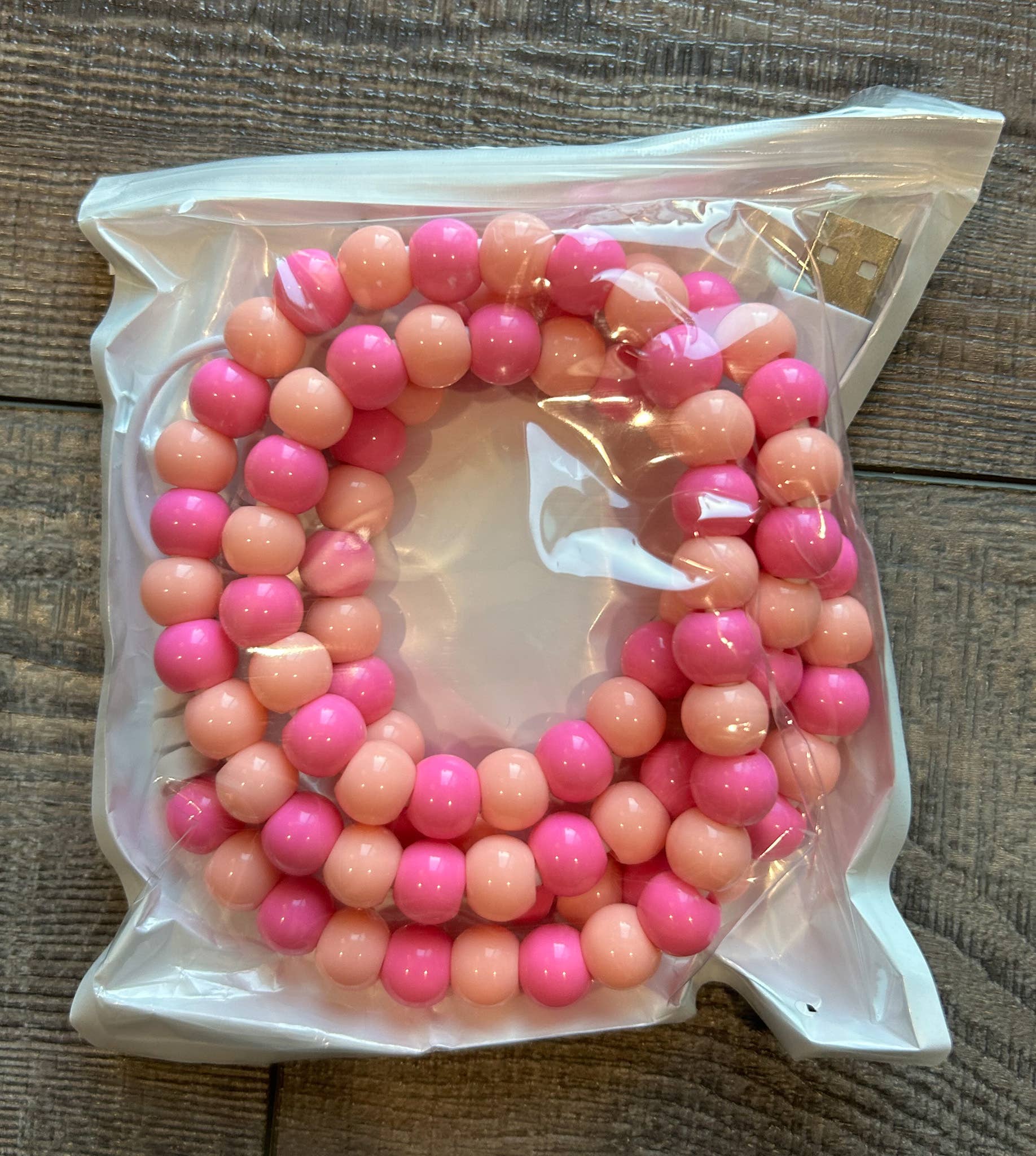 JILLIAN INK LLC - Wholesale Portable Charger - Beaded Phone Charger with Lightning & USB-C Cable15