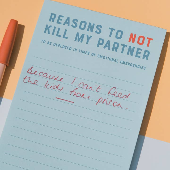 REMOVED BRAND - Vendita all'ingrosso Bloc notes - Motivi per non uccidere il mio partner Notepad2