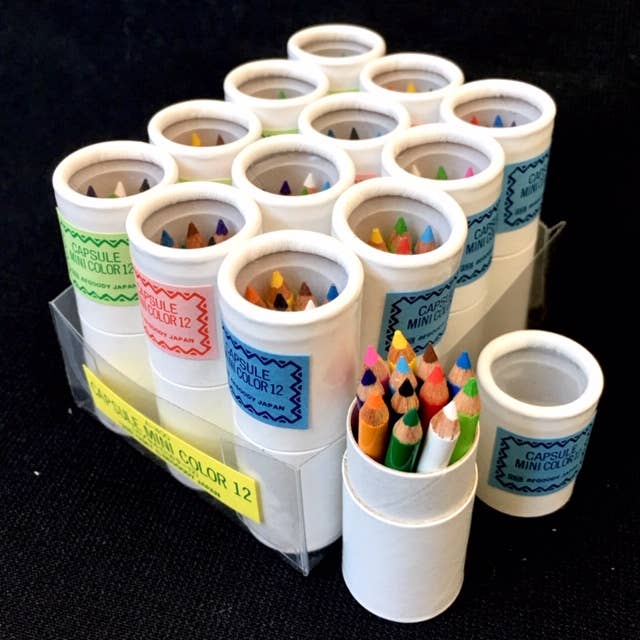 BCmini - Wholesale Colored Pencil - 21602 12 sets of 12 mini pencils in mini paper tube-1234