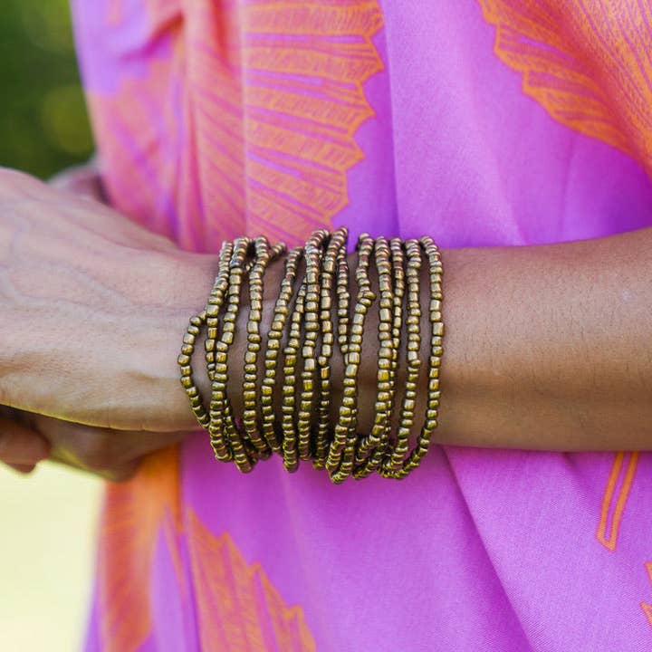 Bali Queen - Wholesale Beaded Bracelet - Solid Big Buck Bracelet29