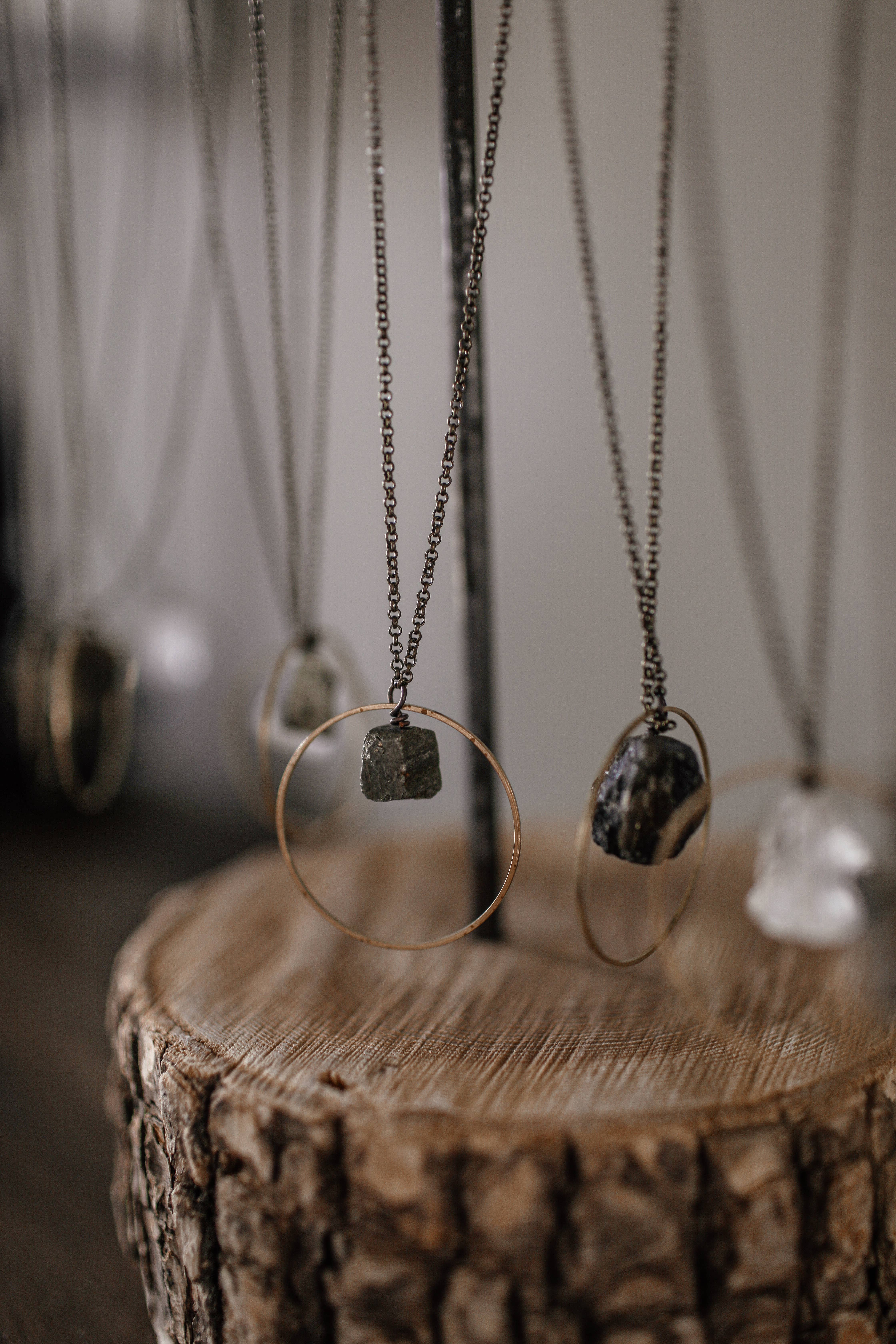 Seeds - Wholesale Pendant/Charm Necklace - Medina Seeds Pack | Rough Cut Semi-Precious Stones Brass2