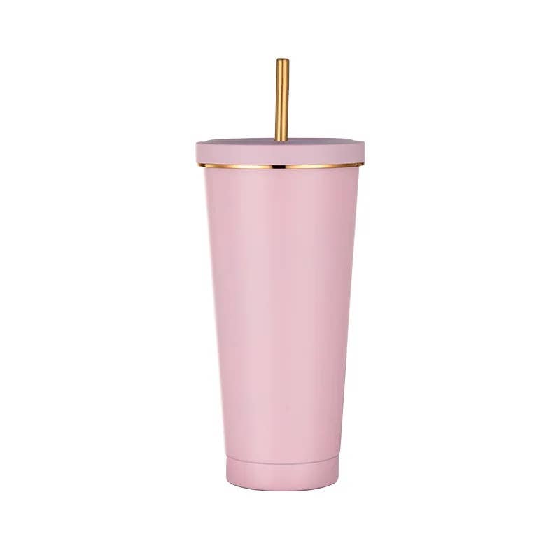 Subli Vinyl Blanks - Wholesale Insulated Mug/Tumbler - Stainless Steel insulated Tumblers with gold rim5