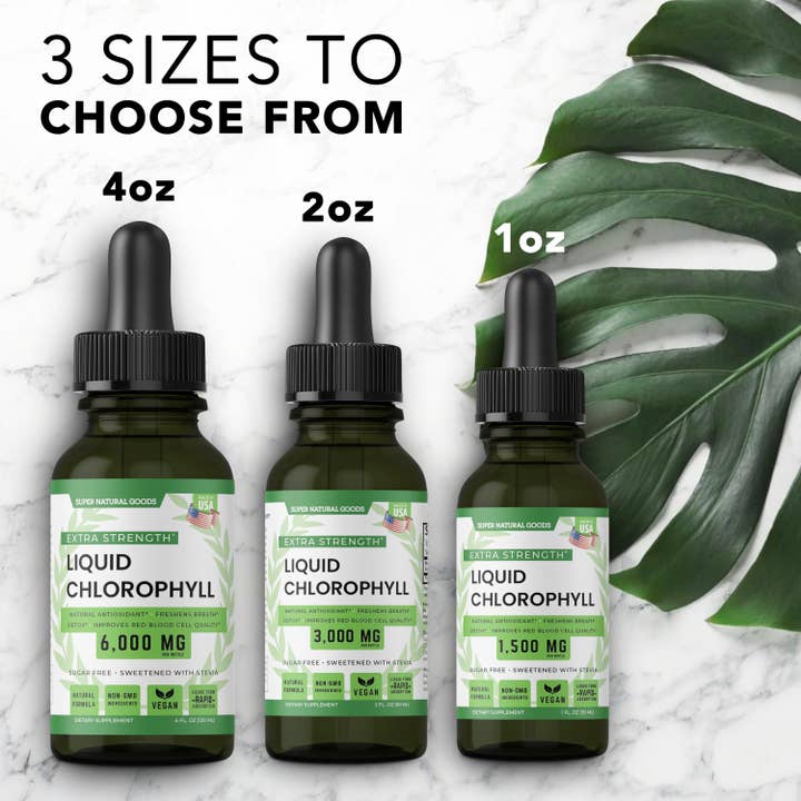 Super Natural Goods - Wholesale Oral Supplement/Vitamin - Liquid Chlorophyll, Energy Boost, Immune Support, Digestion6